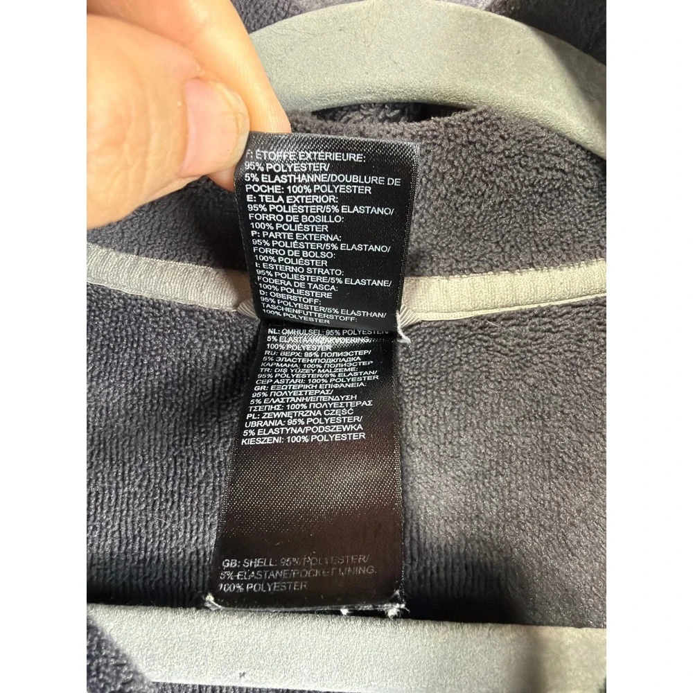 The North‎ Face Jacket Womens Large Fleece Coat Gray Full Zip Logo Outerwear